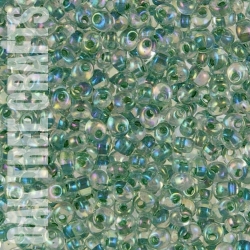MA04 - Miyuki - Moss Green-Lined AB - Crystal (2148) - 8gm