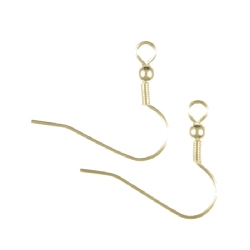 Findings - Silver-Plated Fish Hook Ear Wires x 5 Pairs