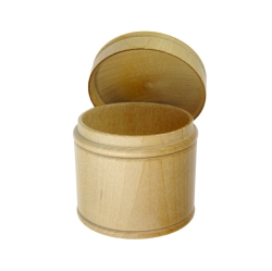 Wooden Box - Round - With Lid - Unfinished - Jumbo x 1