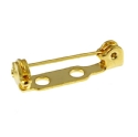 90586 - Findings - Gold-Plated Brooch Back - 3/4in x 1