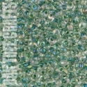 91247 - MA04 - Miyuki - Moss Green-Lined AB - Crystal (2148) - 8gm