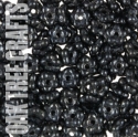 Flower Rondelle - 5mm - Metallic - Anthracite Black x 50 approx