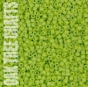 91781 - DE11 - Miyuki - Opaque Matte Rainbow - Light Green (DB0876) - 3gm