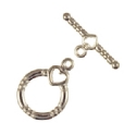 92053 - Findings - Silver-Plated Toggle Clasp - Round (A) x 1