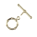 92833 - Findings - Silver-Plated Toggle Clasp - Round (B) x 1