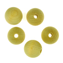 96431 - Wooden Beads - Round - Unfinished - 16mm x 5