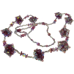 Moorish Beaded Blooms Necklace