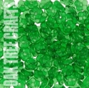 Flower Rondelle - 5mm - Plain - Emerald Green x 50 approx