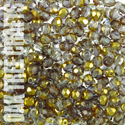 97400 - FA04 - Czech - Two-Tone - Crystal/Gold (F118) x 100